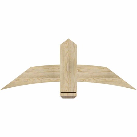 Ekena Millwork Bellingham Rough Sawn Timber Gable Bracket, Douglas Fir, 48"W x 18"H x 2"D x 6"F, 9/12 Pitch GBW048X18X0206BEL00RDF